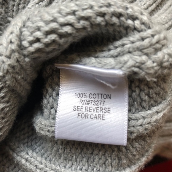 Heather Gray Cable Knit Sweater Hoodie - Picture 5 of 6